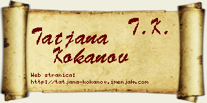 Tatjana Kokanov vizit kartica